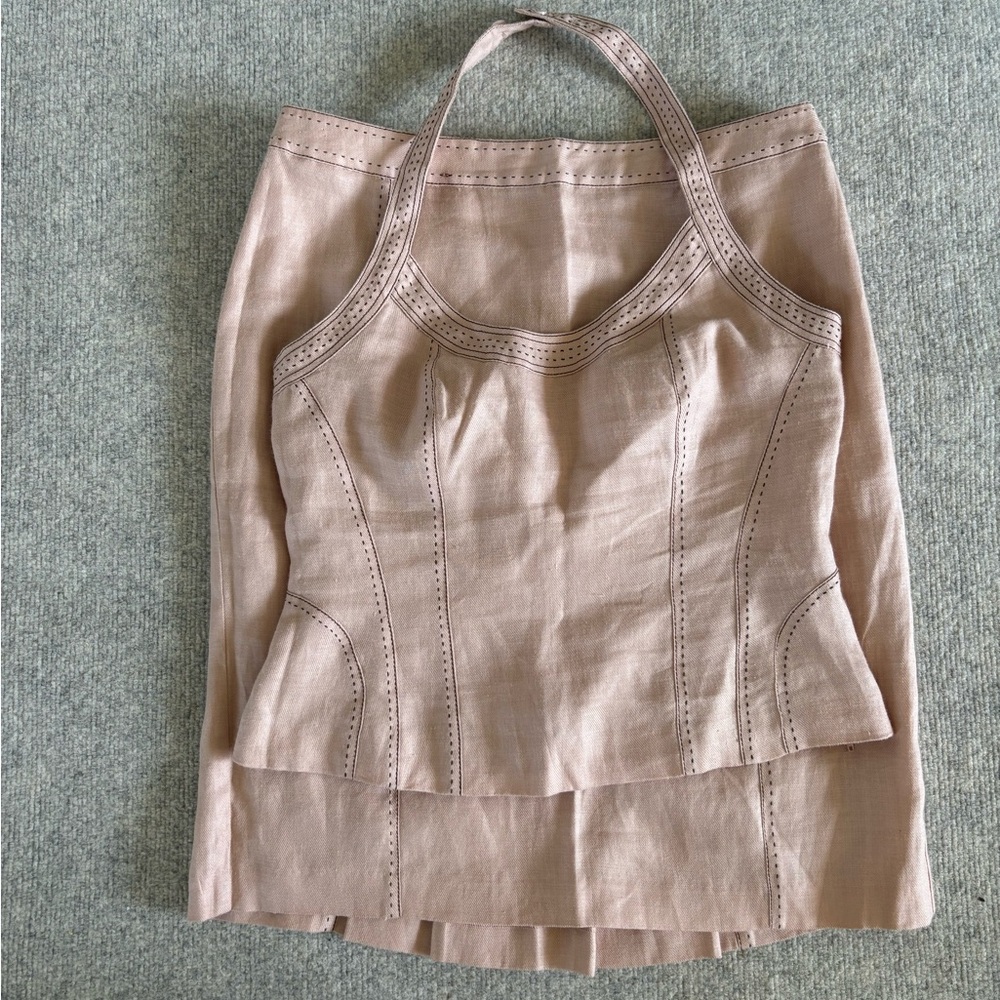 Next Tan Pencil Skirt Set Knee-Length for Cocktail